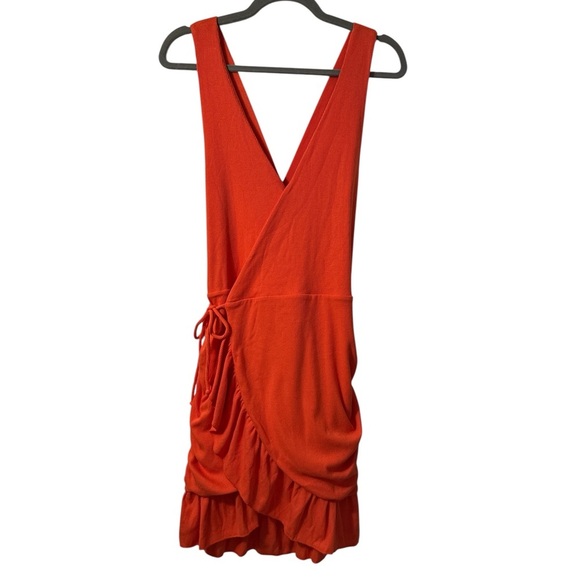 Chaser Westside Mini Dress in Tiger Lily Orange - Picture 5 of 7